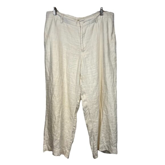 GAP Pants - Vintage GAP Womens Linen Pants Size 14 Fully Lined Coastal Grandma Cottage Lagen
